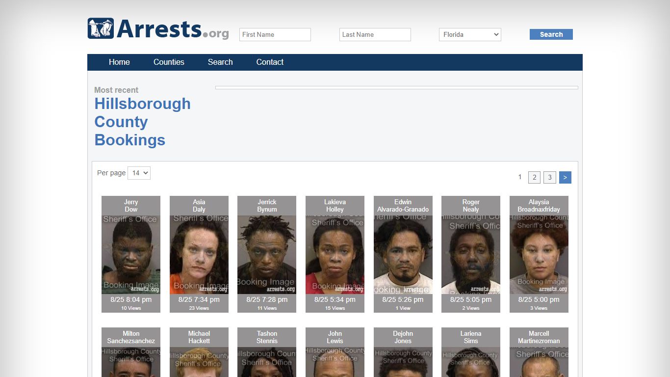 Hillsborough County Arrests and Inmate Search